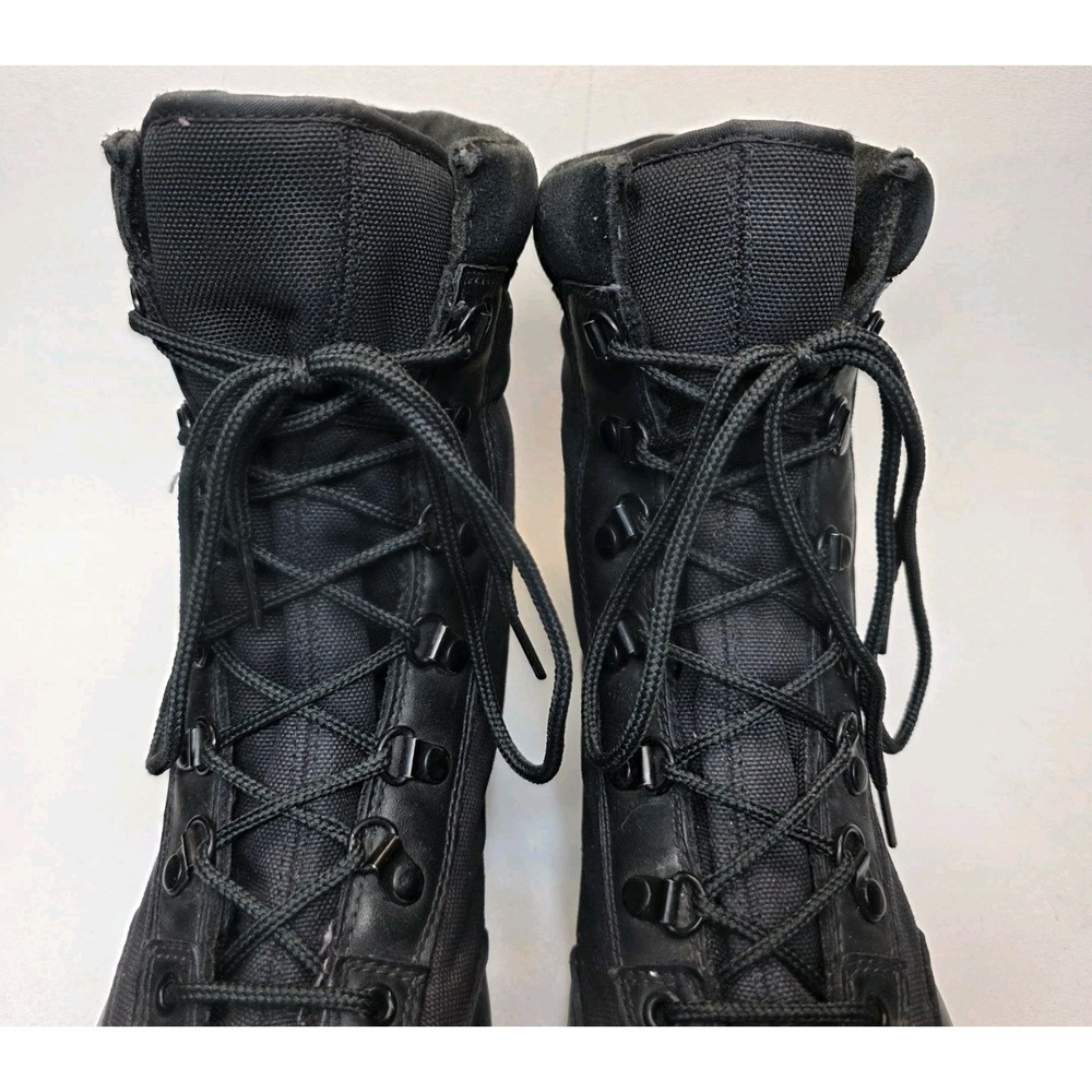 Mens Size 9 Corcoran Combat Work Boots Black Leather Lace Up Ankle Top 1944 - Picture 6 of 11